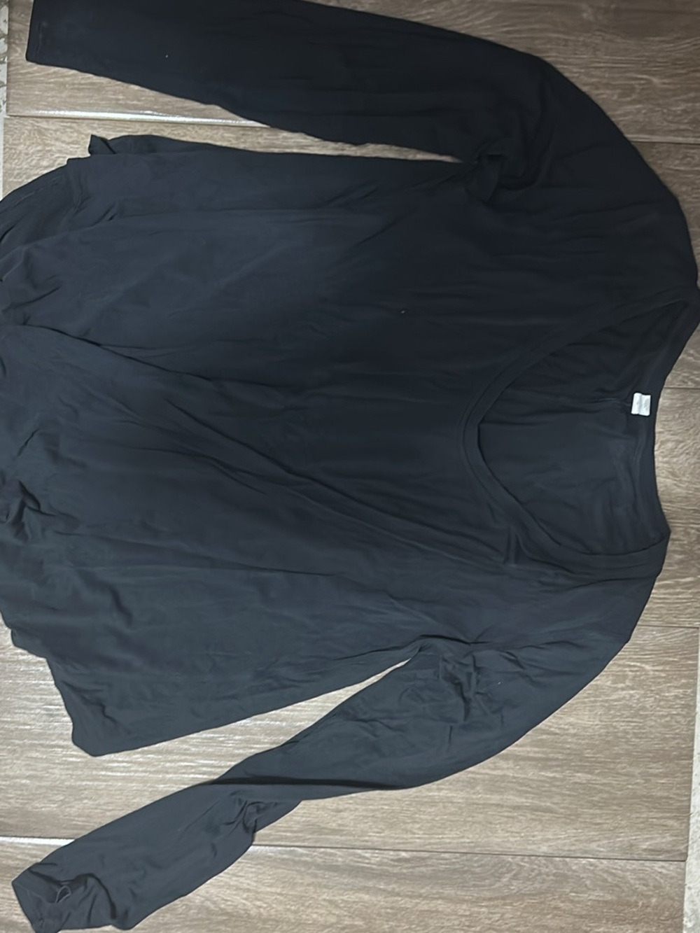 lululemon athletica Black Scoop Neck Long Sleeve Top